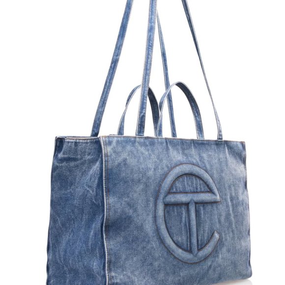 Telfar Large Denim Shopper - Blue - Picture 5 of 7
